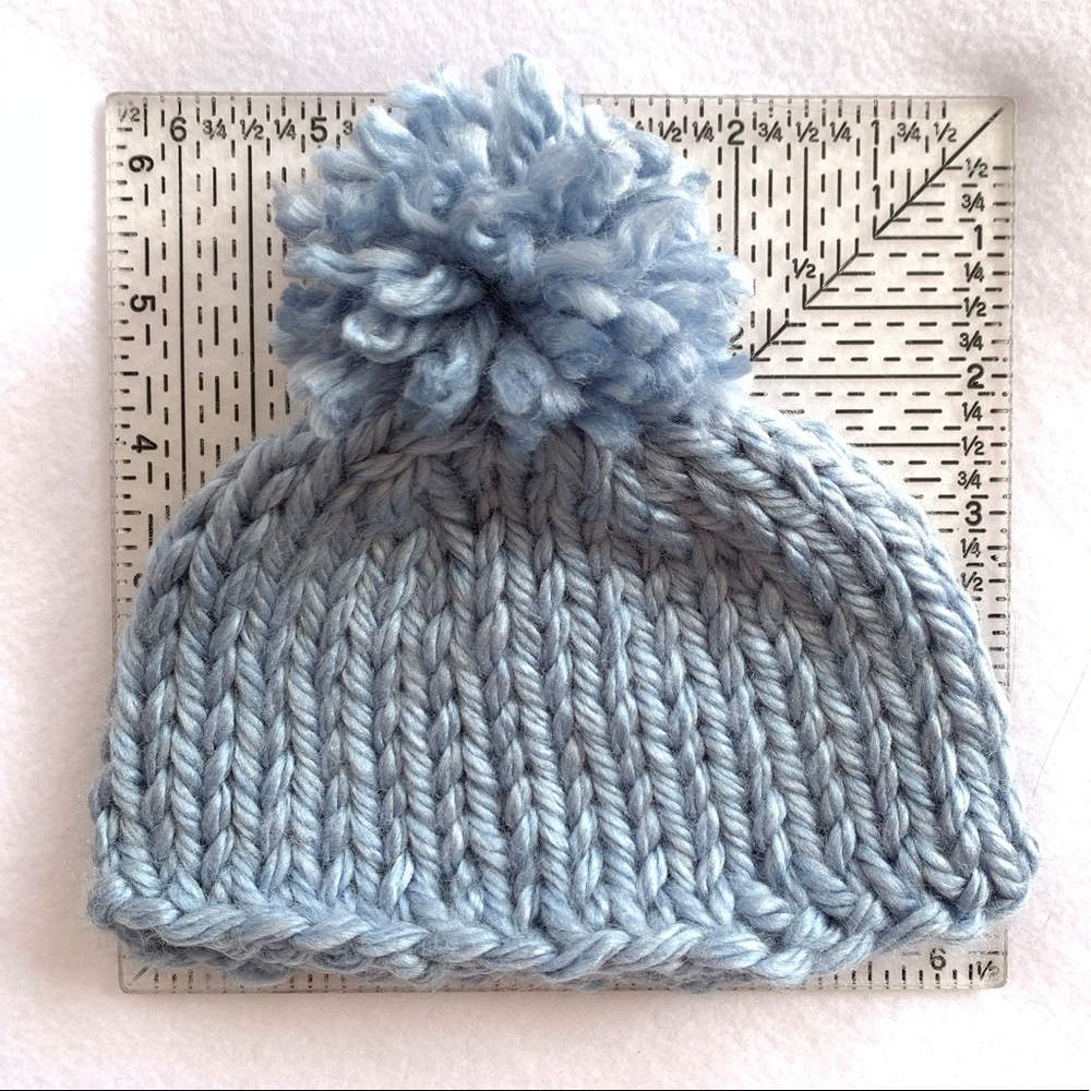 Carolina Blue baby beanie - handmade, NWOT